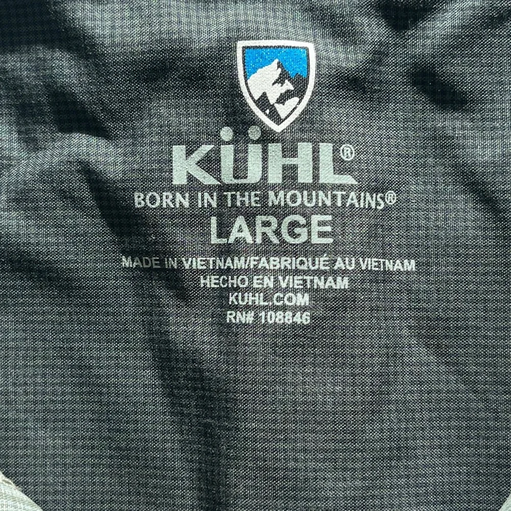 Kühl Response Lite Long Sleeve Button Up Plaid Green Lightweight Shirt Large - Picture 4 of 12